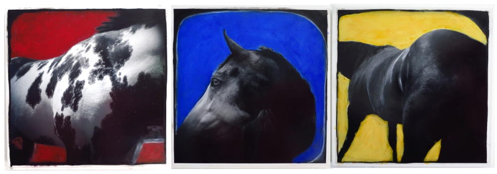 triptych holga horse